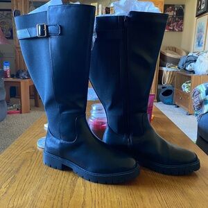 Lane Bryant Black Heeled Boots